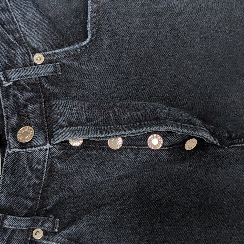 Agolde Remy High Rise Straight Leg Jeans With Button Fly In Satellite - Picture 3 of 7